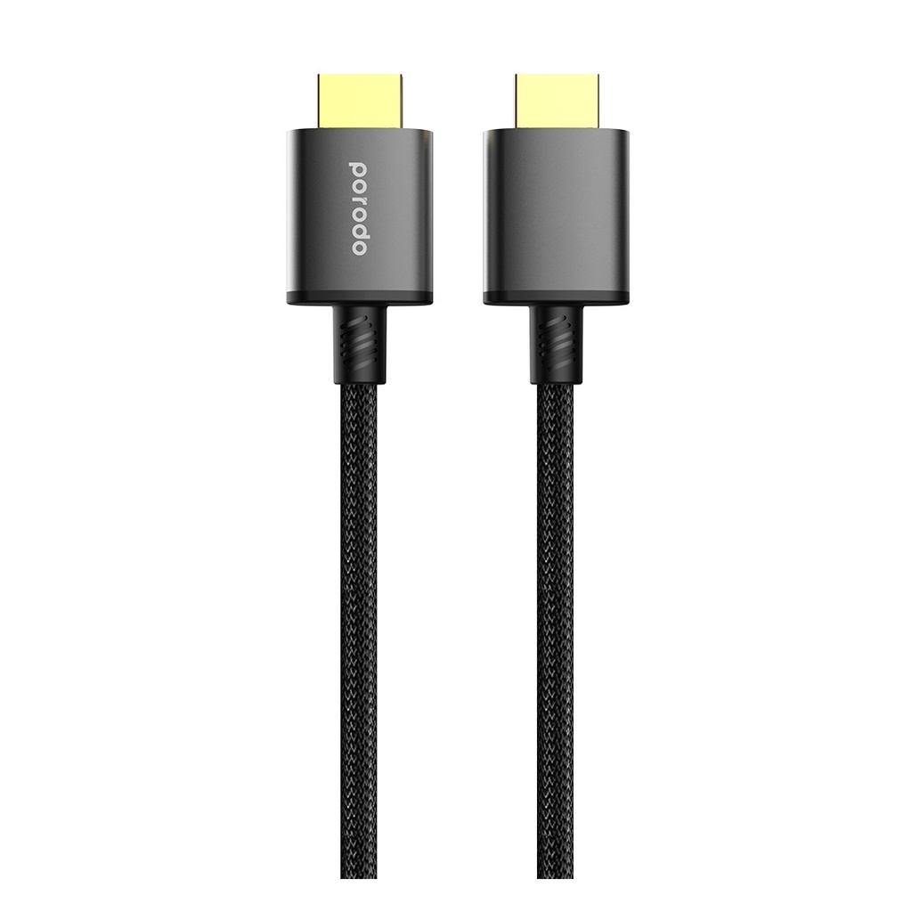 Porodo 8K HDMI PVC Cable 1.8M - Black
